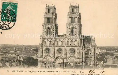 AK / Ansichtskarte Orleans_Loiret La Cathedrale de la Tour du Musee Orleans_Loiret
