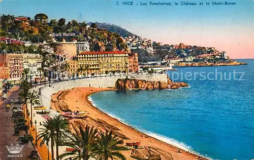 AK / Ansichtskarte Nice_Alpes_Maritimes Les Ponchettes Chateau et le Mont Boron Cote d Azur Nice_Alpes_Maritimes