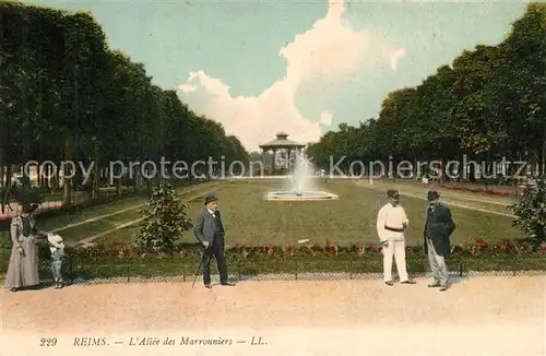 AK / Ansichtskarte Reims_Champagne_Ardenne Allee des Marronniers Reims_Champagne_Ardenne