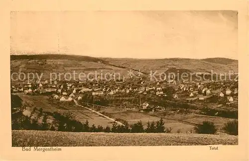 AK / Ansichtskarte Bad_Mergentheim Panorama Bad_Mergentheim