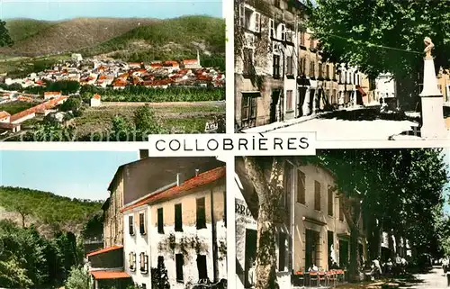 AK / Ansichtskarte Collobrieres Vue generale Place de la Republique Le Real Collobrier Cours Carnot Collobrieres