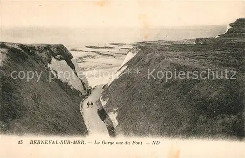 AK / Ansichtskarte Berneval le Grand La Gorge vue du Pont Berneval le Grand