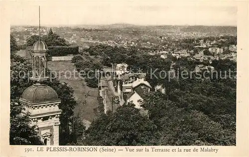 AK / Ansichtskarte Le_Plessis Robinson Vue sur la Terrasse et la rue de Malabry Le_Plessis Robinson