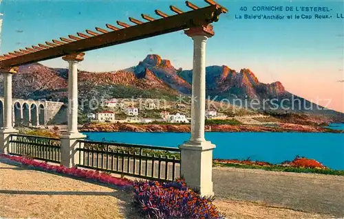 AK / Ansichtskarte Corniche_de_l Esterel La Baie dAntheor et le Cap Roux Corniche_de_l Esterel