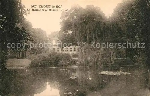 AK / Ansichtskarte Choisy le Roi La Mairie et le Bassin Choisy le Roi