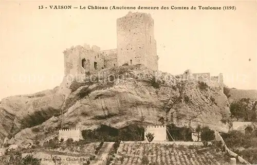 AK / Ansichtskarte Vaison la Romaine_Vaucluse Le Chateau Vaison la Romaine