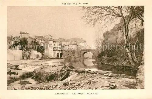 AK / Ansichtskarte Vaison la Romaine_Vaucluse et le Pont Romain Vaison la Romaine
