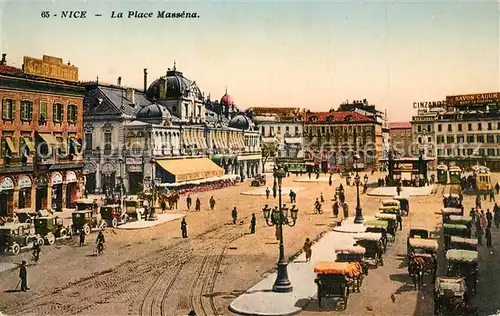 AK / Ansichtskarte Nice_Alpes_Maritimes Place Massena Cote d Azur Nice_Alpes_Maritimes