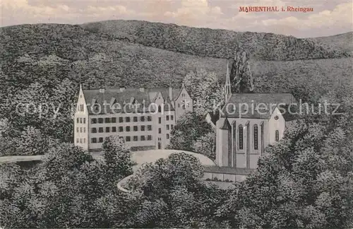 AK / Ansichtskarte Marienthal_Rheingau Kloster Kuenstlerkarte Marienthal Rheingau