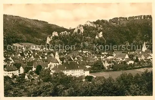 AK / Ansichtskarte Blaubeuren Panorama Schwaebische Alb Blaubeuren