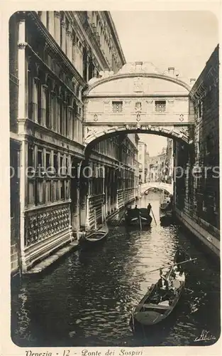 AK / Ansichtskarte Venezia_Venedig Ponte dei Sospiri Venezia Venedig