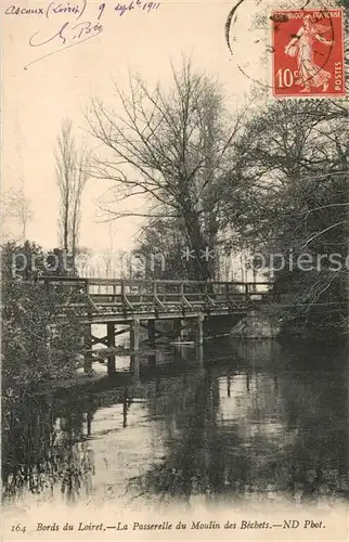 AK / Ansichtskarte Olivet_Loiret Bords du Loiret La Passerelle du Moulin des Bechets Olivet Loiret