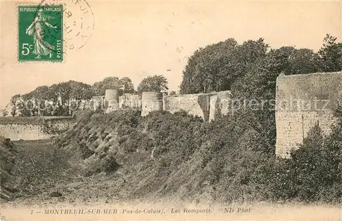 AK / Ansichtskarte Montreuil_sur_Mer Les Remparts Montreuil_sur_Mer