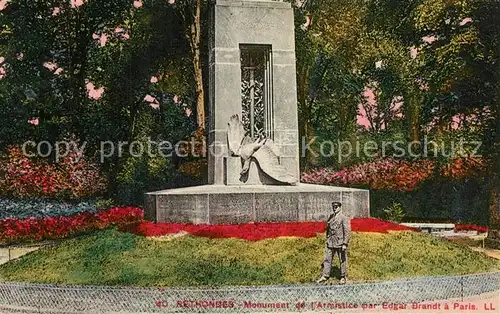 AK / Ansichtskarte Rethondes Monument de lArmistice par Edgar Brand a Paris Rethondes