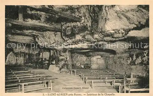 AK / Ansichtskarte Saint_Adrien_Rouen Interieur de la Chapelle 