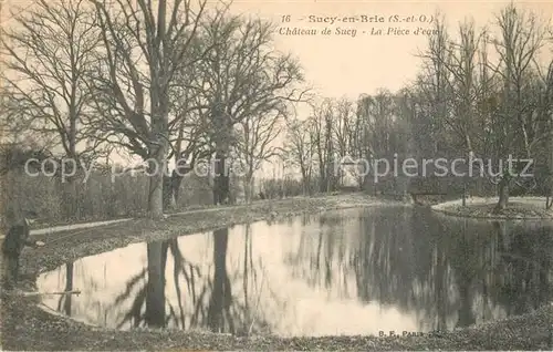 AK / Ansichtskarte Sucy en Brie Chateau de Sucy La Piece d eau Sucy en Brie