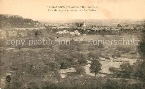 AK / Ansichtskarte Passavant en Argonne Vue generale prise de la cote Collet Passavant en Argonne