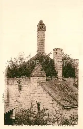 AK / Ansichtskarte Fontevraud l_Abbaye Tour Sainte Catherine Fontevraud l Abbaye