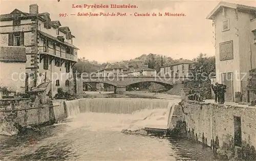 AK / Ansichtskarte Saint Jean Pied de Port Cascade de la Minoterie Saint Jean Pied de Port