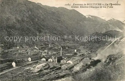 AK / Ansichtskarte Moutiers_Salins La Plombiere Usines Electro Chimique de La Volta Moutiers Salins