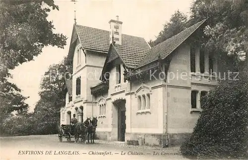 AK / Ansichtskarte Langeais Chateaufort Le Chateau Les Communs Langeais