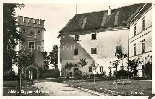 AK / Ansichtskarte Leibnitz Schloss Seggau Schlosshof Leibnitz