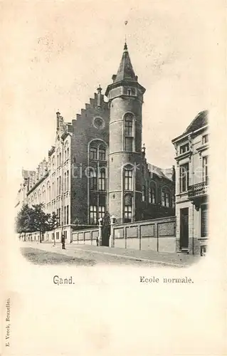 AK / Ansichtskarte Gand_Belgien Ecole normale Gand Belgien