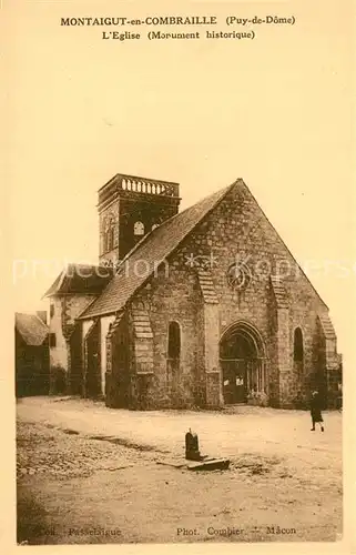 AK / Ansichtskarte Montaigut Eglise Monument historique Montaigut