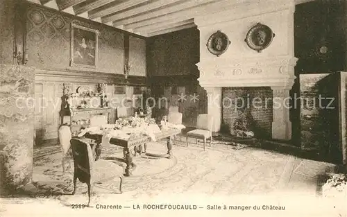 AK / Ansichtskarte La_Rochefoucauld Salle a manger du Chateau La_Rochefoucauld