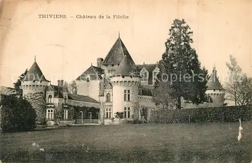 AK / Ansichtskarte Thiviers Chateau de la Filolie Thiviers