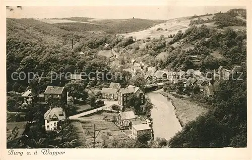 AK / Ansichtskarte Burg_Wupper  Burg Wupper