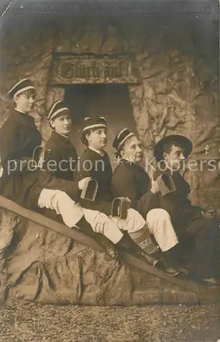 AK / Ansichtskarte Berchtesgaden Salzbergwerk Gruppenfoto  Berchtesgaden