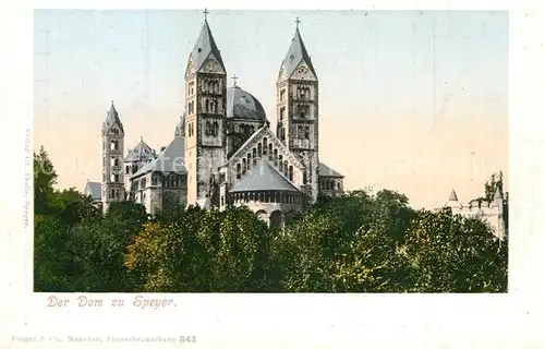 AK / Ansichtskarte Speyer_Rhein Dom Speyer Rhein