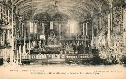 AK / Ansichtskarte Pibrac Interieur de la vieille eglise Pelerinage Pibrac