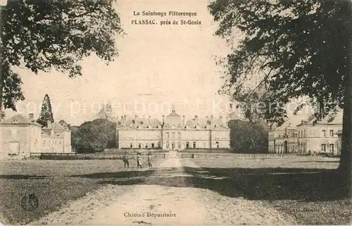 AK / Ansichtskarte Plassac_Charente Maritime Chateau Depositaire Plassac_Charente Maritime