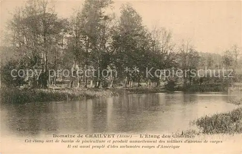 AK / Ansichtskarte Chailvet Etang des Charmes 