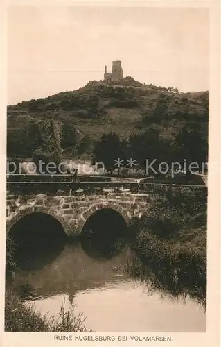 AK / Ansichtskarte Volkmarsen Ruine Kugelsburg Volkmarsen