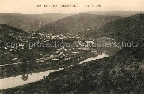 AK / Ansichtskarte Chateau Regnault Panorama Vallee de la Meuse La Boucle Chateau Regnault