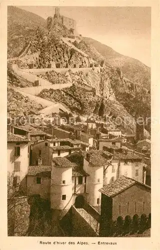 AK / Ansichtskarte Entrevaux Route d hiver des Alpes Entrevaux