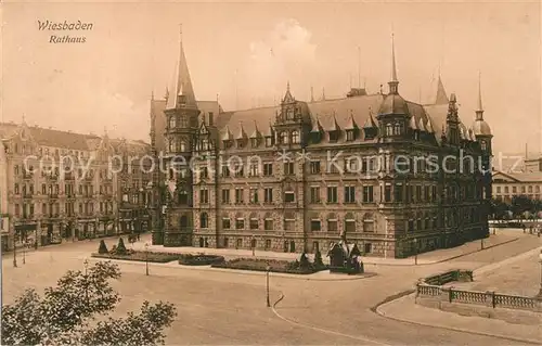 AK / Ansichtskarte Wiesbaden Rathaus Wiesbaden