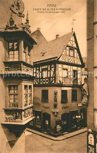 AK / Ansichtskarte Mainz_Rhein Erker am Alten Gymnasium Mainz Rhein