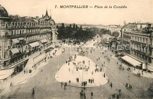 AK / Ansichtskarte Montpellier_Herault Place de la Comedie Montpellier Herault