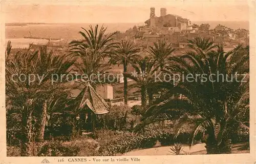 AK / Ansichtskarte Cannes_Alpes Maritimes Vue sur la vieille ville Cote d Azur Cannes Alpes Maritimes