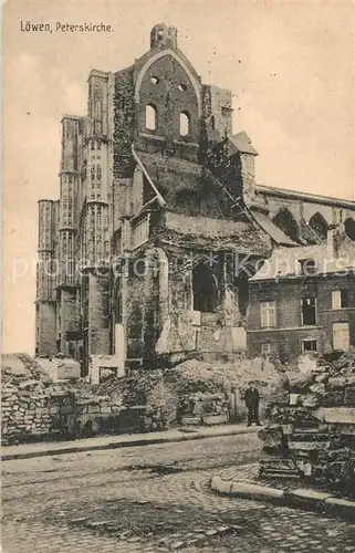 AK / Ansichtskarte Loewen_Louvain Peterskirche Loewen Louvain