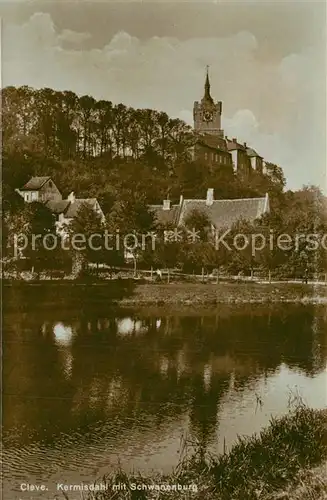 AK / Ansichtskarte Bad_Cleve Kermisdahl mit Schwanenburg Bad_Cleve