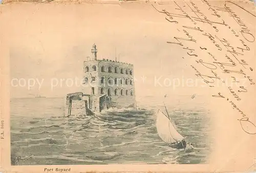 AK / Ansichtskarte Fort_Boyard Fortification Dessin Kuenstlerkarte Fort Boyard