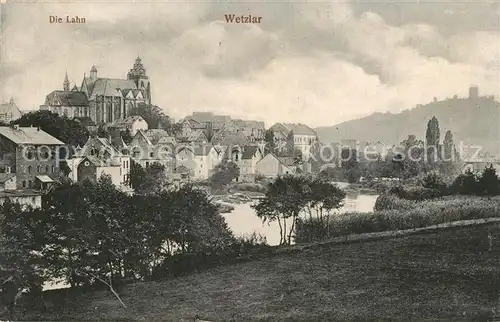 AK / Ansichtskarte Wetzlar Panorama Blick ueber die Lahn Wetzlar