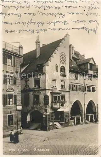 AK / Ansichtskarte Lindau_Bodensee Brotlaube Lindau Bodensee