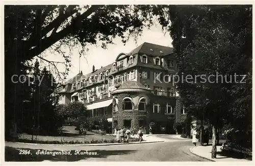 AK / Ansichtskarte Schlangenbad_Taunus Kurhaus Bromsilber Schlangenbad_Taunus