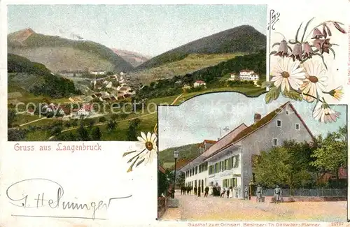 AK / Ansichtskarte Langenbruck_BL Panorama Gasthof zum Ochsen Langenbruck BL